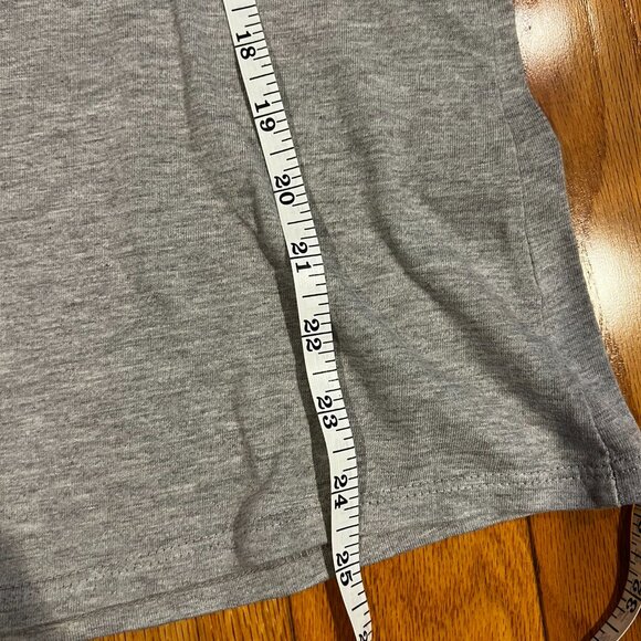 Coldwater Creek Womens 100% Supima Cotton Heather Gray Scoop Neck T Shirt Tee L - Picture 3 of 6